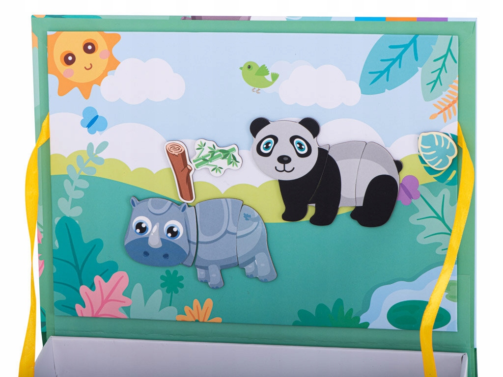 KSIĄŻKA MAGNETYCZNA UKŁADANKA DLA DZIECI ZWIERZĘTA 47 EL.MONTESSORI Liczba elementów 47 szt.