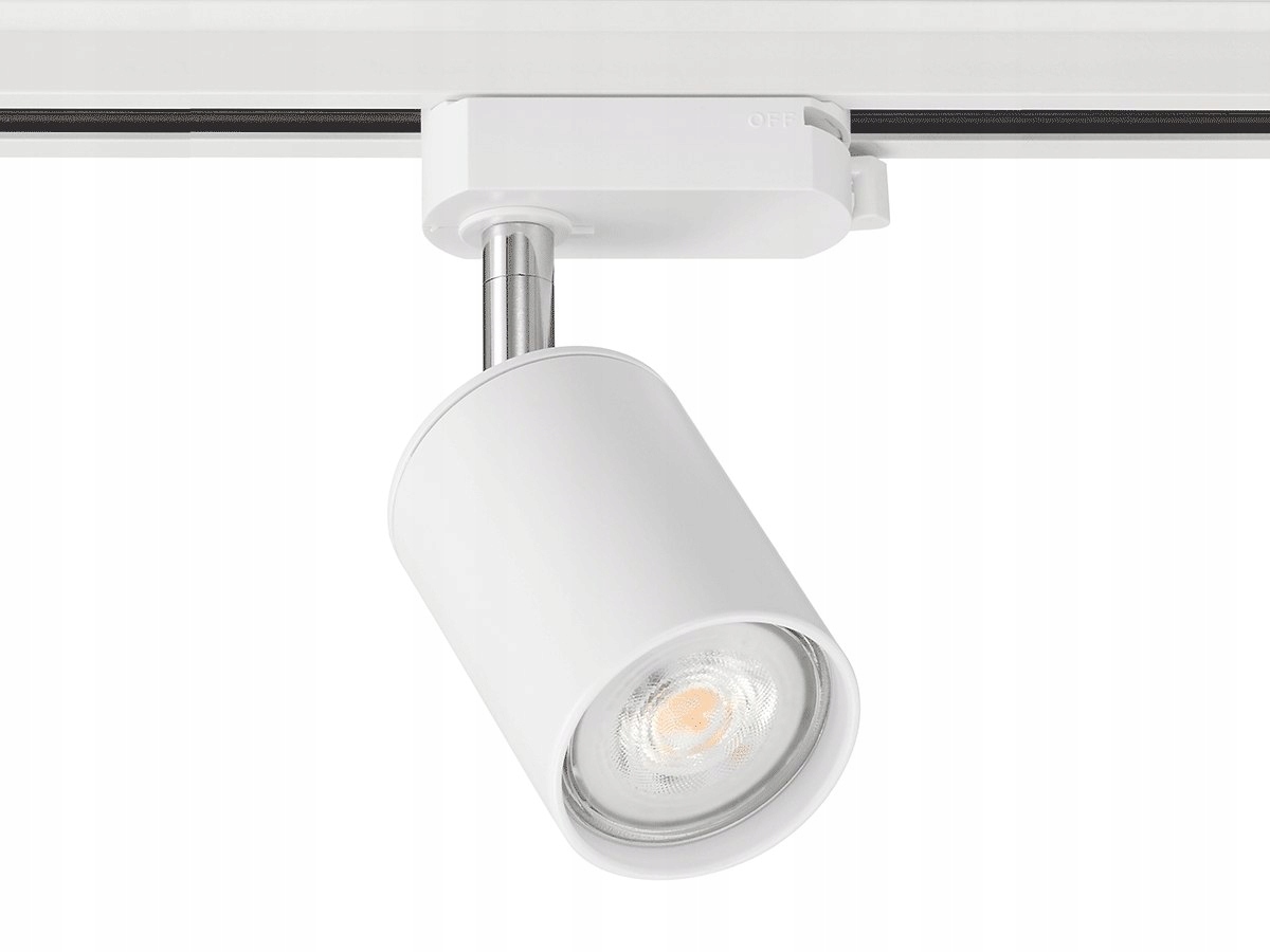 

Lampa Spot na GU10 Led Biała do Szyny 1 Fazowej
