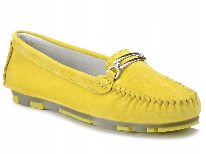 

Mokasyny damskie skórzane Filippo DP1202 żółte 38