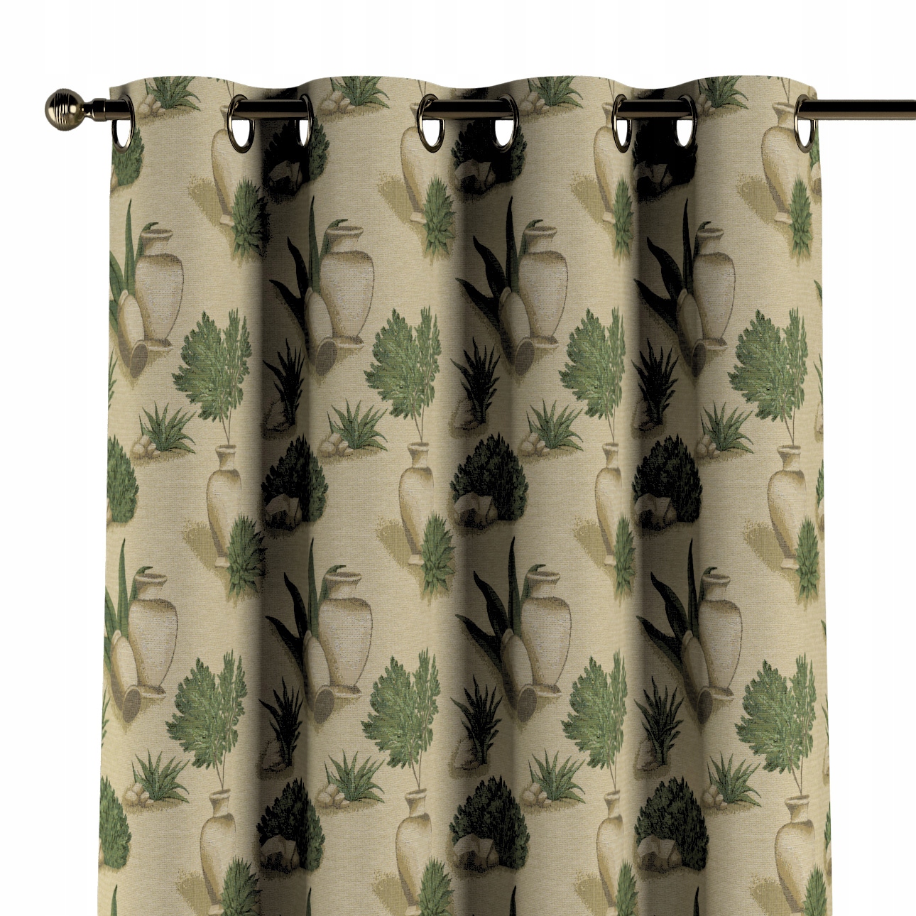 Záves na kolieskach 1 ks 130x245 cm hnedý