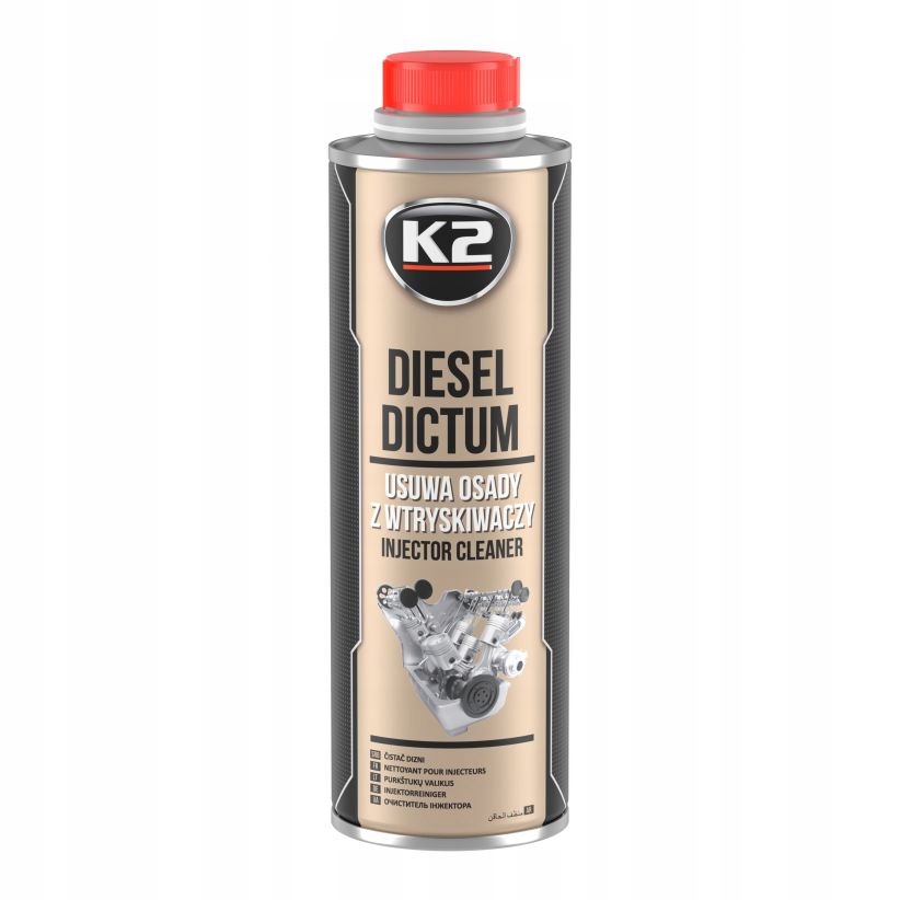 K2 DIESEL DICTUM - DO CZYSZCZENIA WTRYSKIWACZY 500ml Rodzaj czyszczenie gaźników, wtrysków