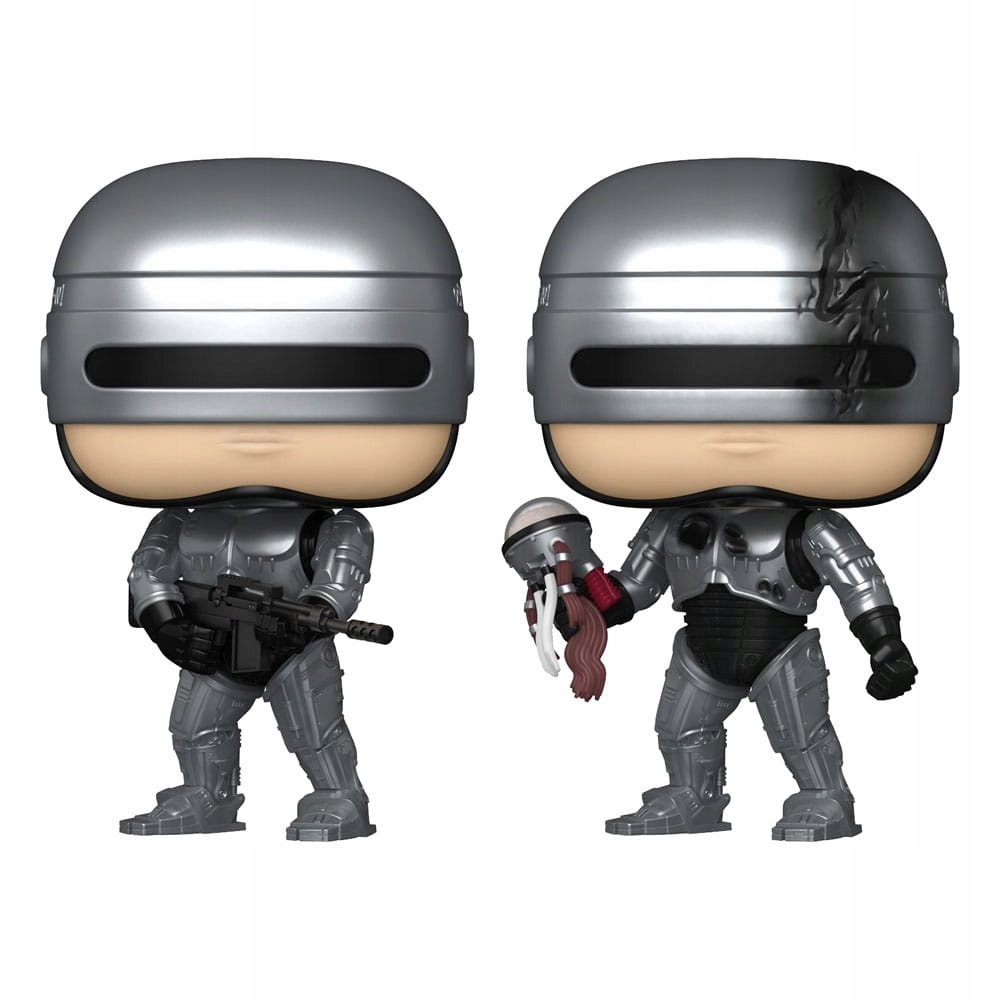 Robocop Pop! Filmy Vinylové figurky Robocop (Metalické) s pronásledováním 9 cm