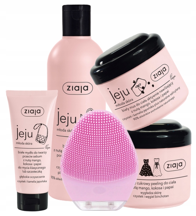 

Ziaja Jeju Zestaw Różowy Szczoteczka Soniczna