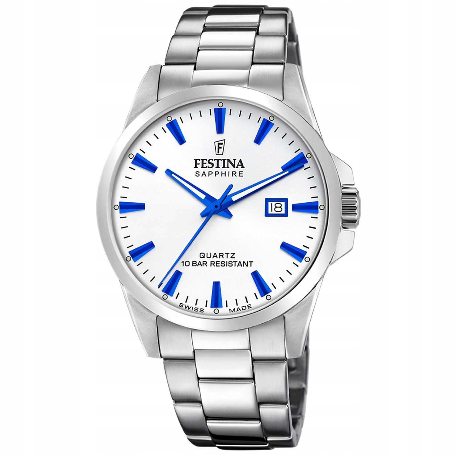 Pánské Hodinky Festina F20024-5 stříbrný náramek