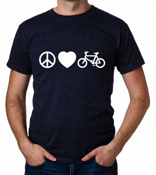 

koszulka Peace Love Bike prezent