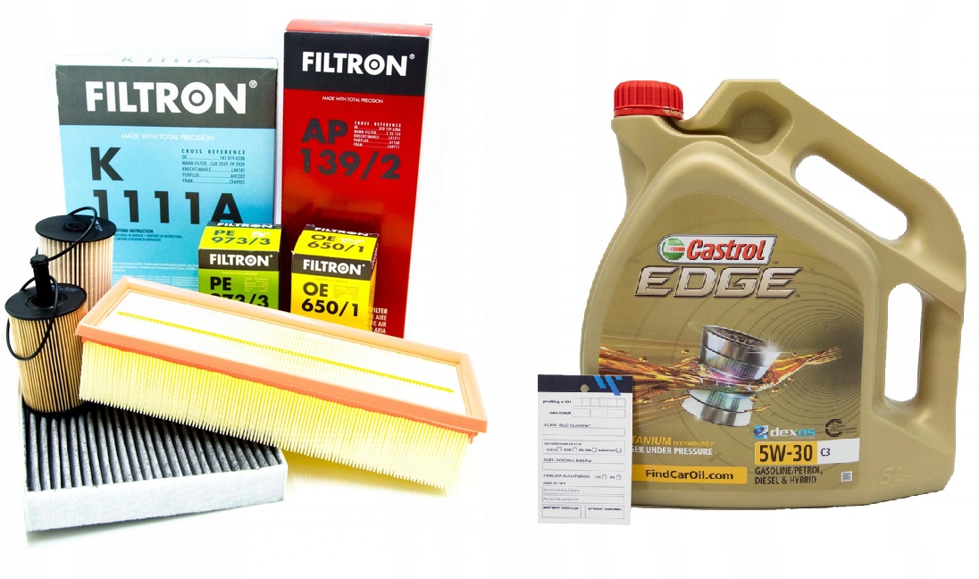 

Zestaw Filtrów Castrol 5W30 C3 Passat B6 Tdi Węg