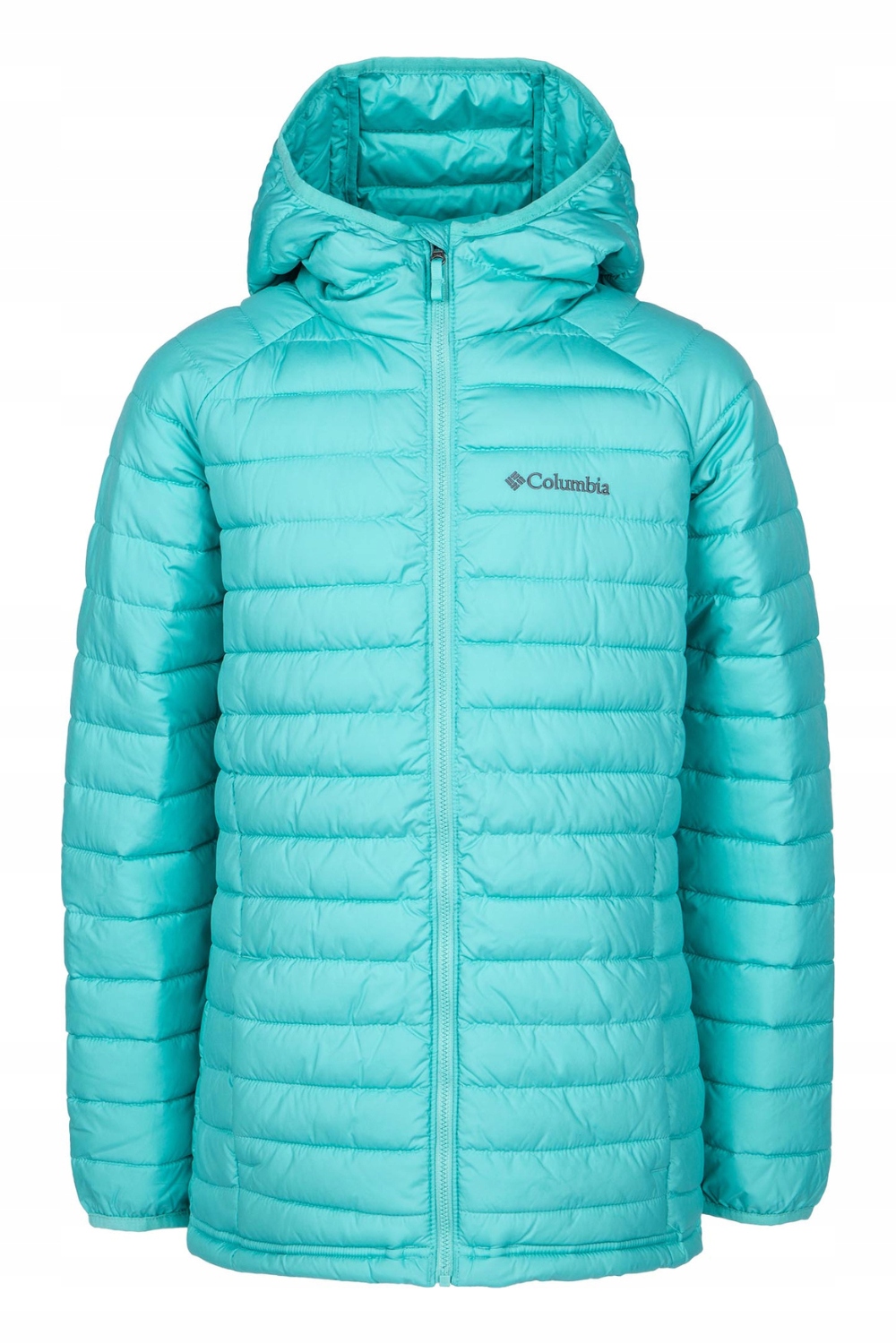COLUMBIA dievčenská ľahká teplá páperová bunda s kapucňou zateplená veľ. XL