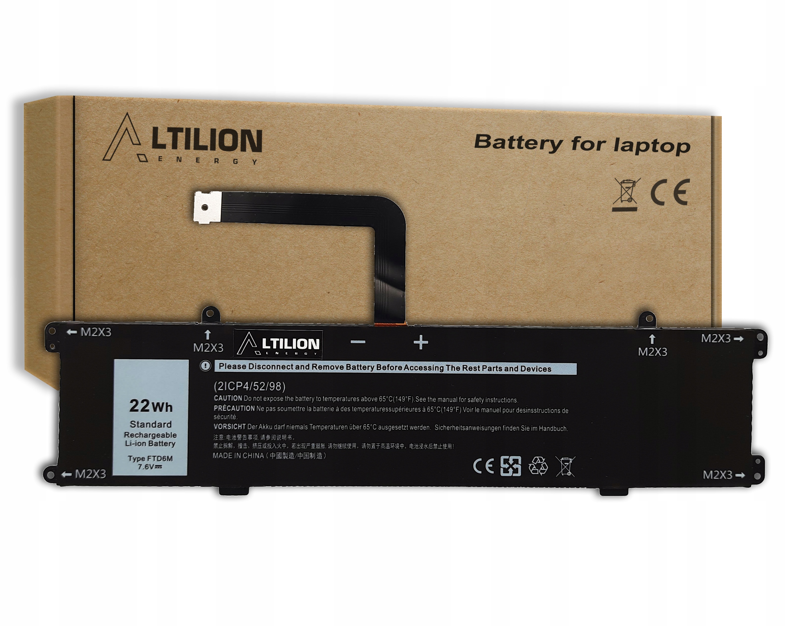 Baterie Altilion Energy FTD6M kompatibilní s Dell