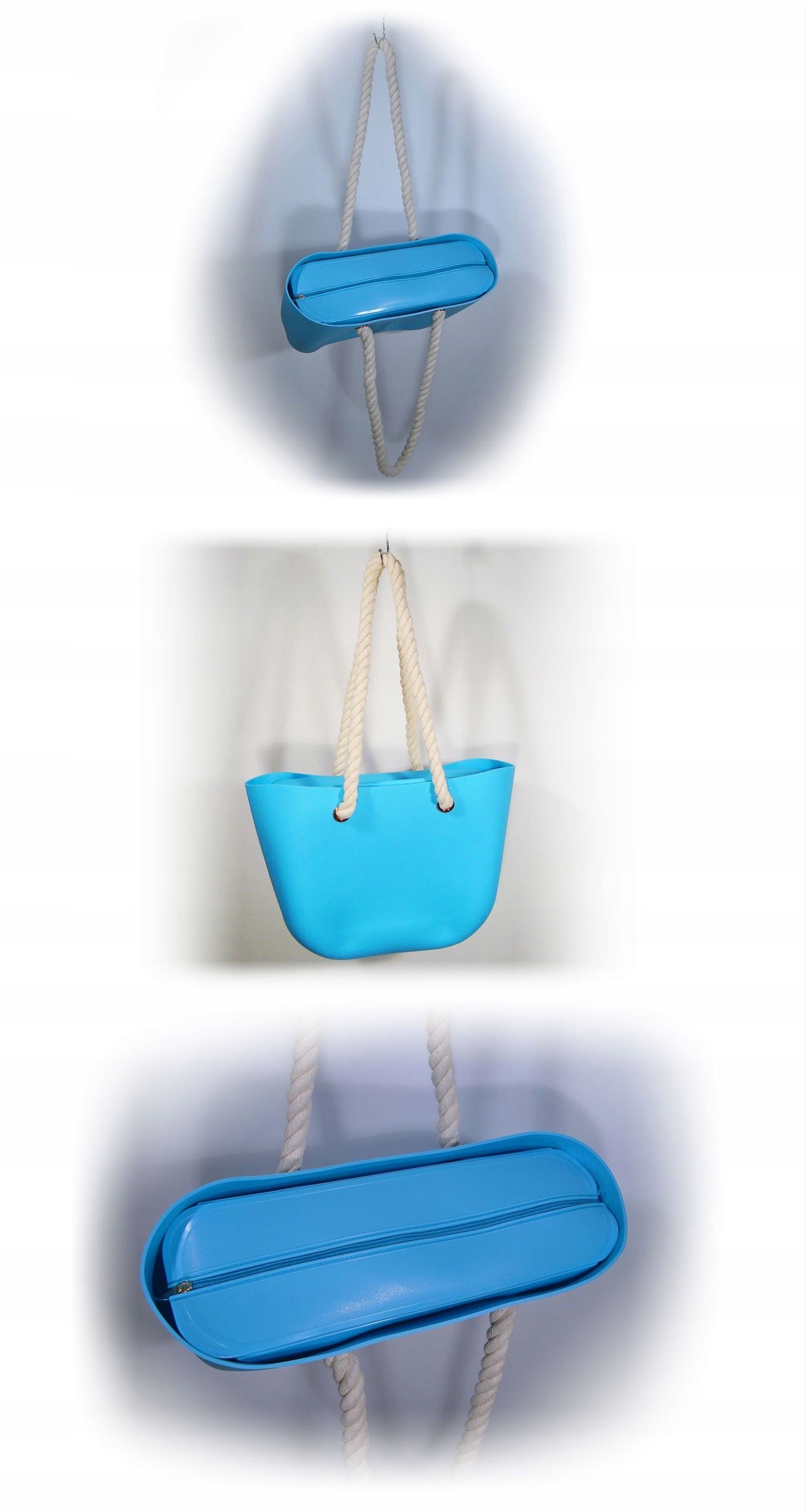 O TORBA GUMOWA TOREBKA HOBO JELLY SHOPPER BAG TGLA Długość paska 75 cm