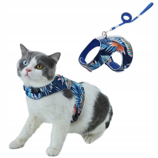 Bezuciskowe szelki dla kota Katsi Niebieski Xs-Zdjęcie-0