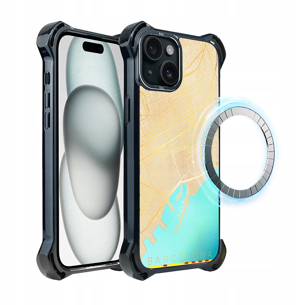 Pouzdro Ibizu DropGuard Ultra iPhone 15 Plus s MagSafe, Barcelona