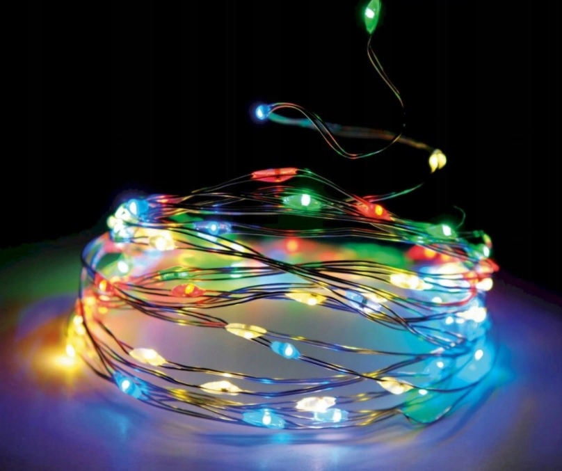 

Lampki Choinkowe 20 Led Na Druciku Multikolor 2m