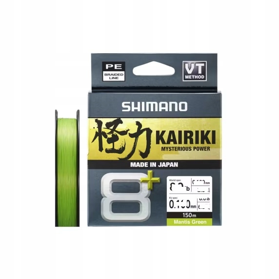 Plecionka Kairiki 8+ 0,20mm/150m Mantis Green 16,0kg