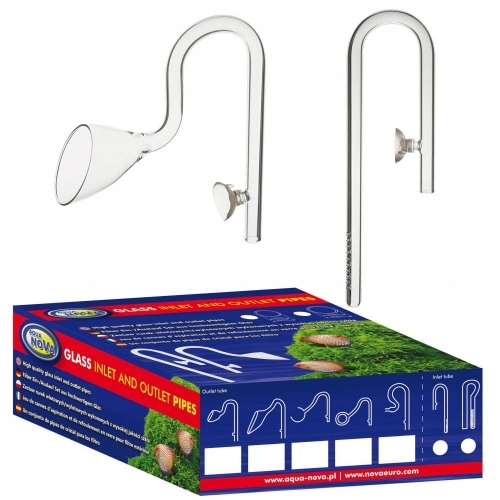 Levně Aqua Nova Skleněný Vstup A Výstup Pro Hadici 16/22 MM