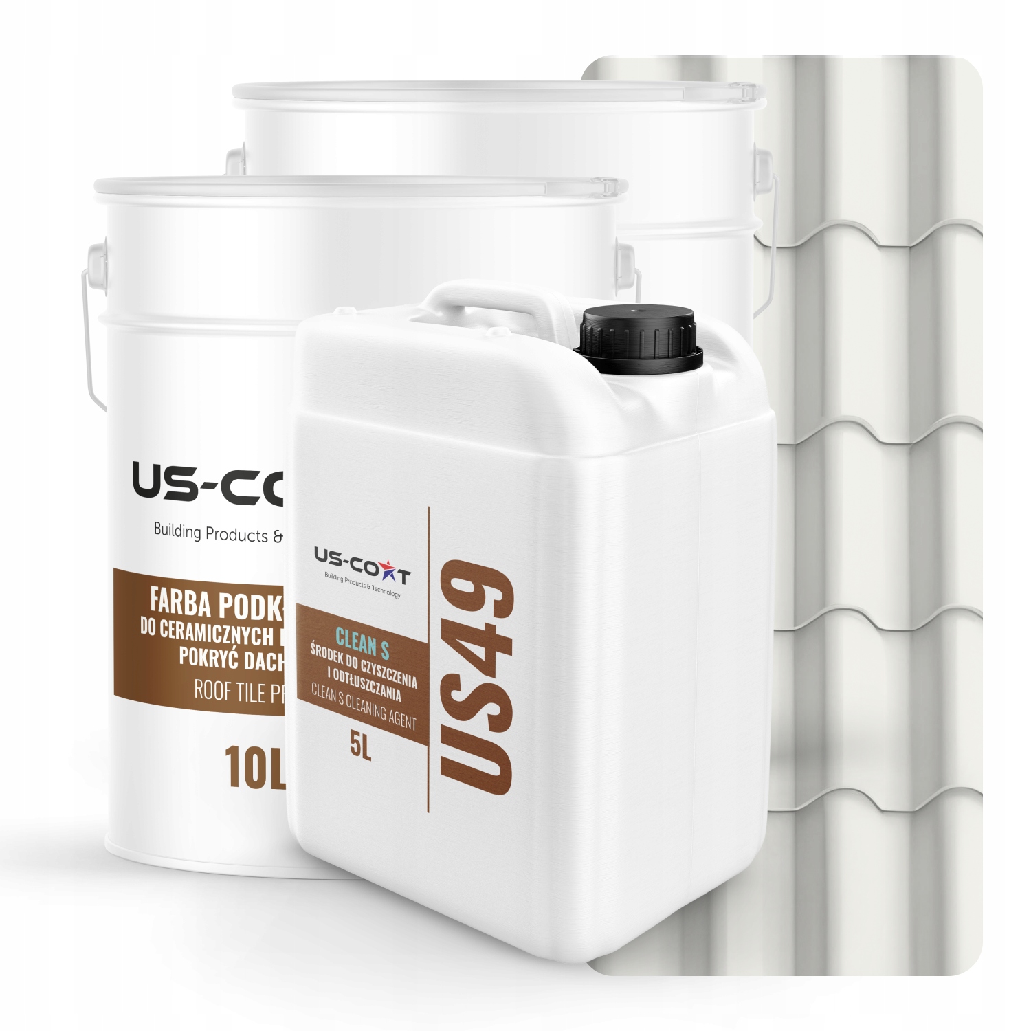 Farba Na Keramické Strešné Krytiny Sada Biela Cestná RAL9016 74m2 Satén