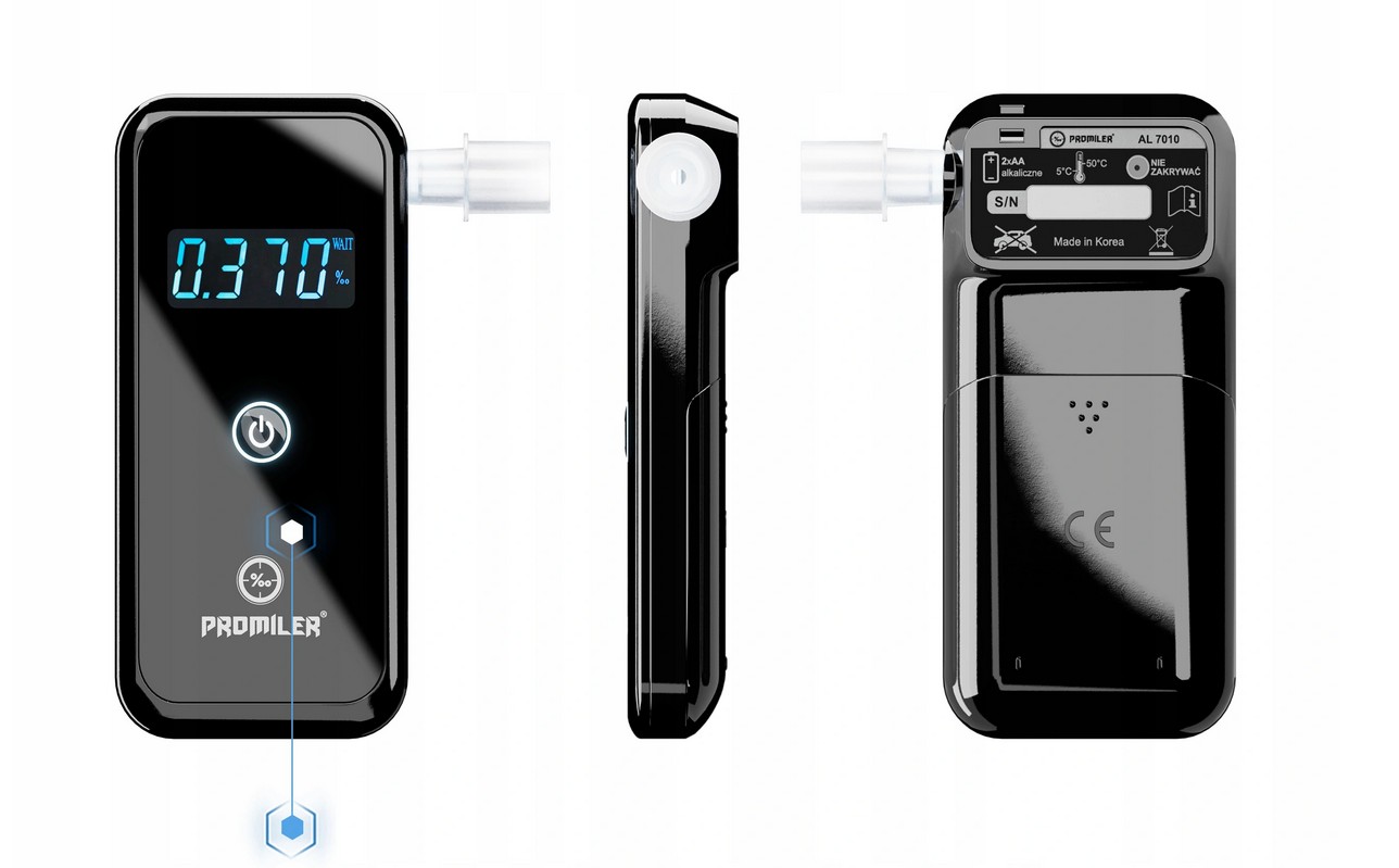 Alkomat Promiler AL7010 etui ustniki 2 lata serwis Model AL 7010