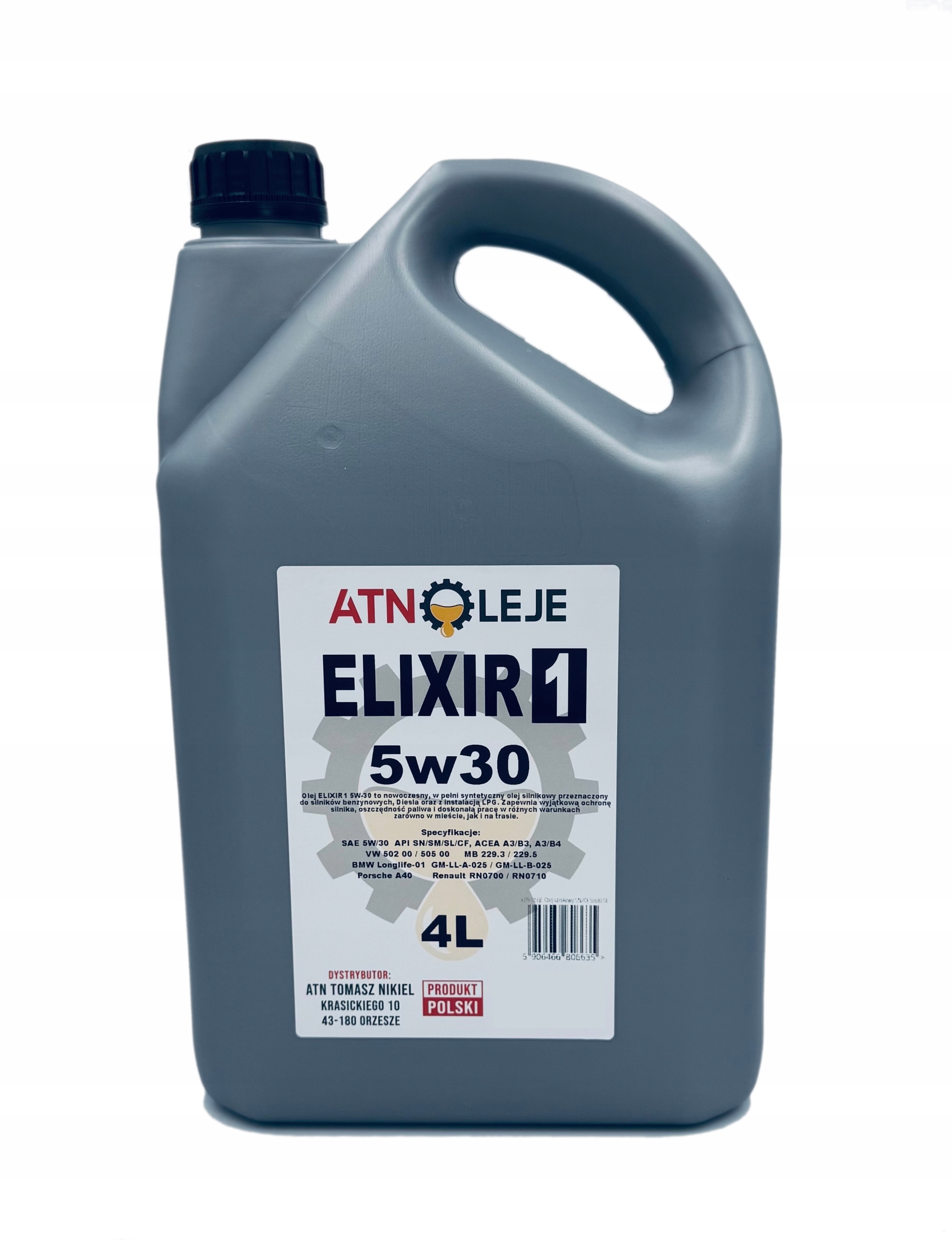 Olej silnikowy syntetyczny ELIXIR1 Sn/cf 5w30 4L