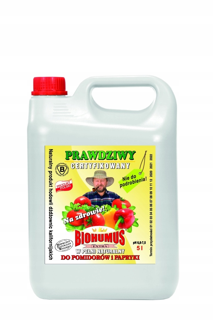 Nawóz organiczny, naturalny EkoDarPol płyn 5L biohumus pomidory papryka