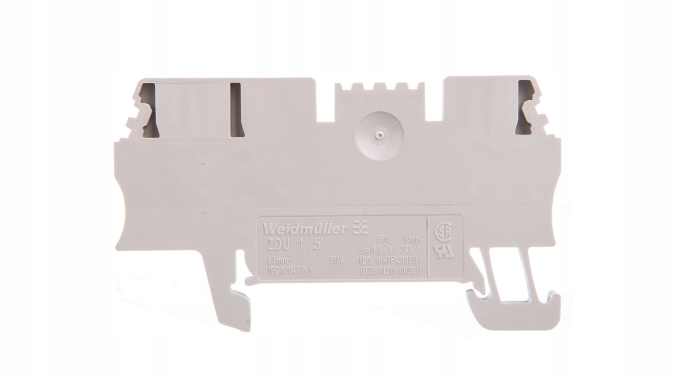

Złączka szynowa 3-przewodowa 1,5mm2 beżowa Ex Zdu