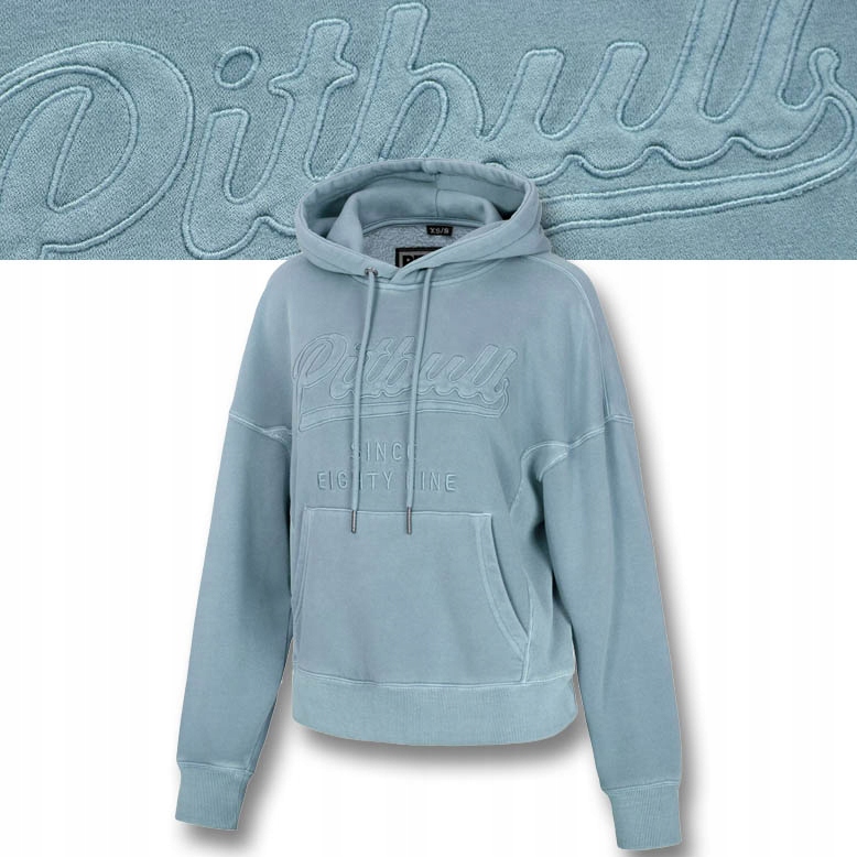 Damska Bluza z kapturem Pitbull Bluza Oversize Washed Manzanita II Haft
