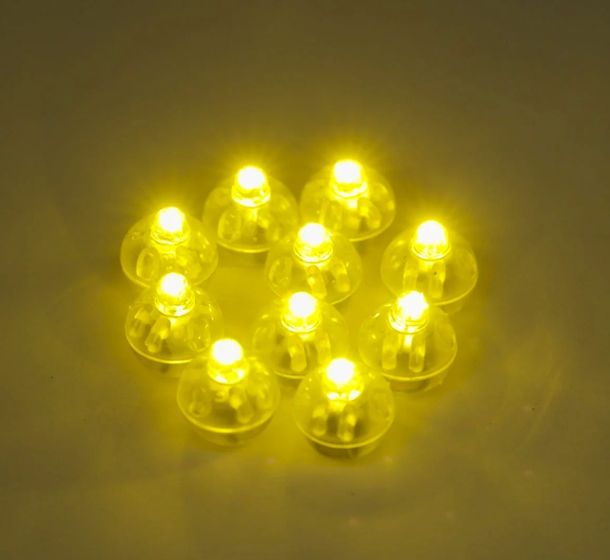 DIODY LED DO BALONÓW ŚWIATEŁKA LAMPKI ŚWIATŁO CIEPŁE BIAŁE URODZINY 10SZTUK Marka PartyPal