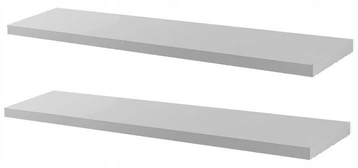 2 x Police 100 cm x 15 cm Metrová Závěsná Stěna Obývacího Pokoje Kuchyně Pokoje Kanceláře 1 m