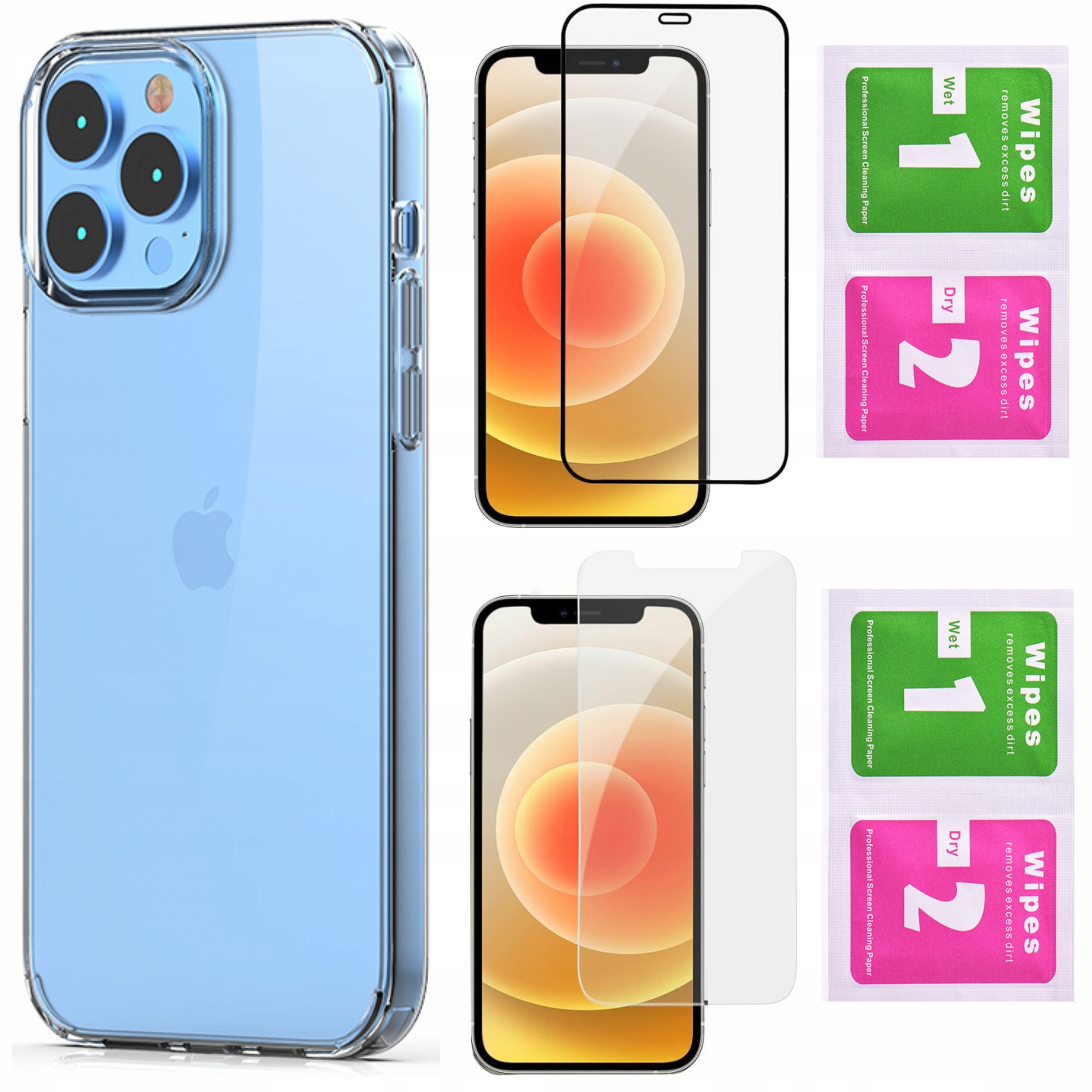 

Etui do |iPhone 12 Pro Max| Przezroczyste 2xSZKŁO
