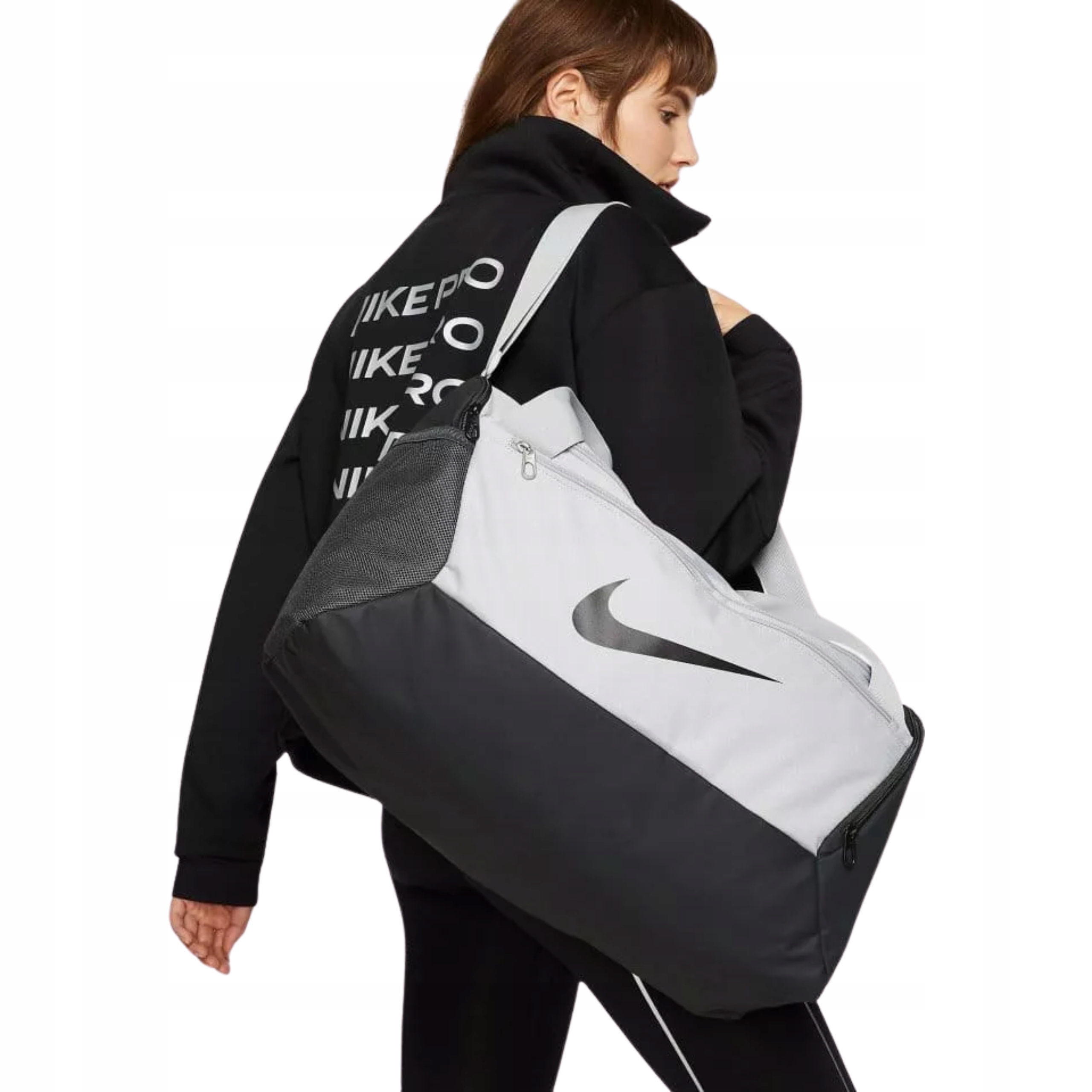 Nike Brasilia cestovní sportovní tréninková fitness taška S 41 litrů šedá