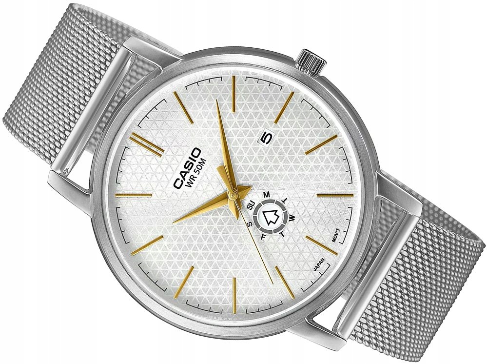 Stříbrné Pánské Hodinky Casio MTP-B125M-7A Mesh Box