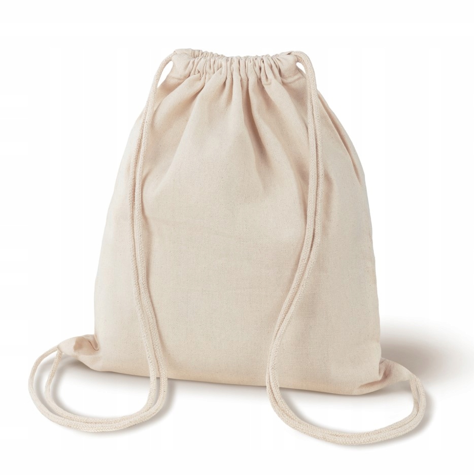 Plecak bawełniany ecru gruby 220g worek 34x40 cm Marka Allbag
