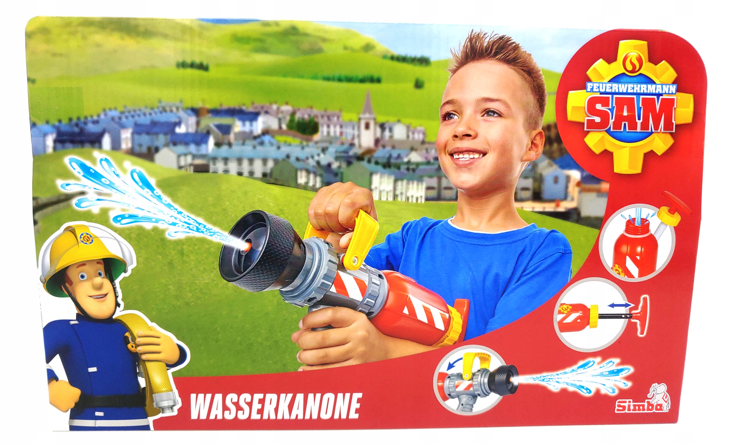 SIMBA PISTOLET NA WODĘ 450ml STRAŻAK SAM Seria Strażak Sam