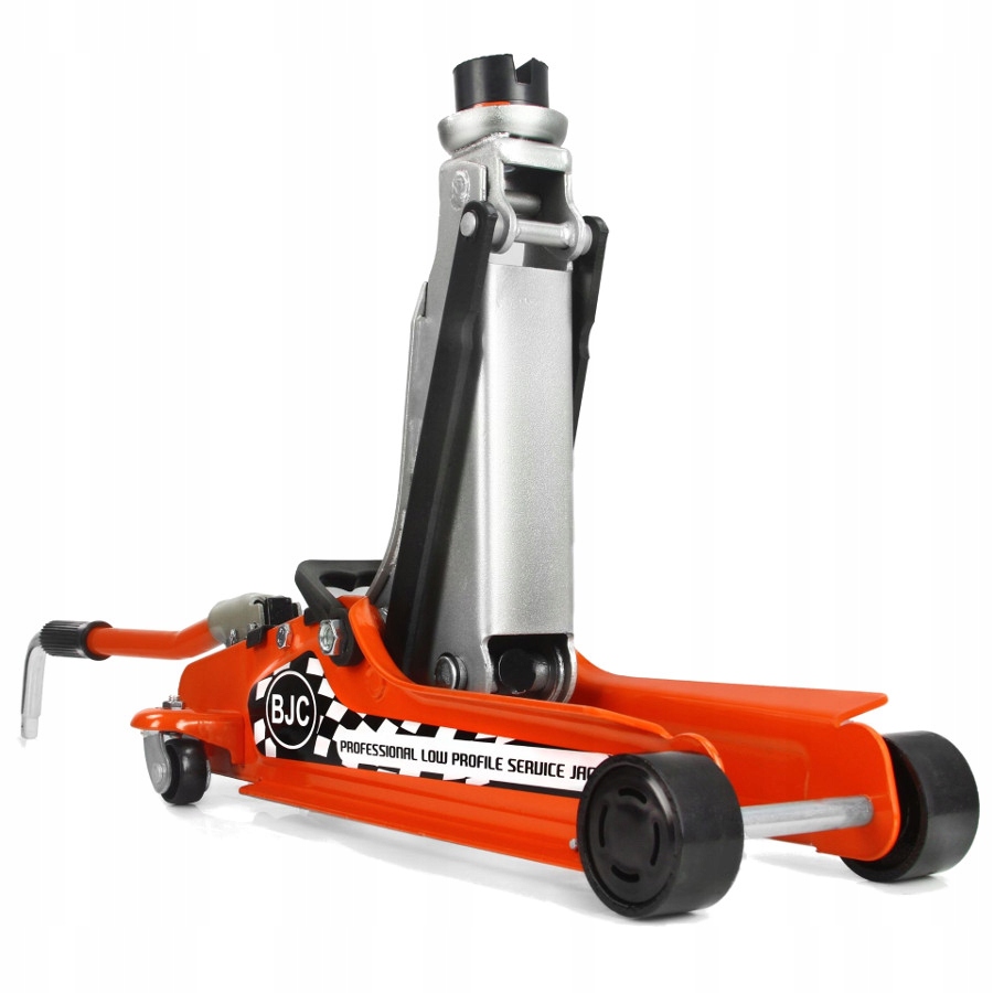 PODNOŚNIK NISKOPROFILOWY 2,5T BJC 110-410mm SAMOCHODOWY LEWAREK ŻABA Maksymalna wysokość podnoszenia 385 mm