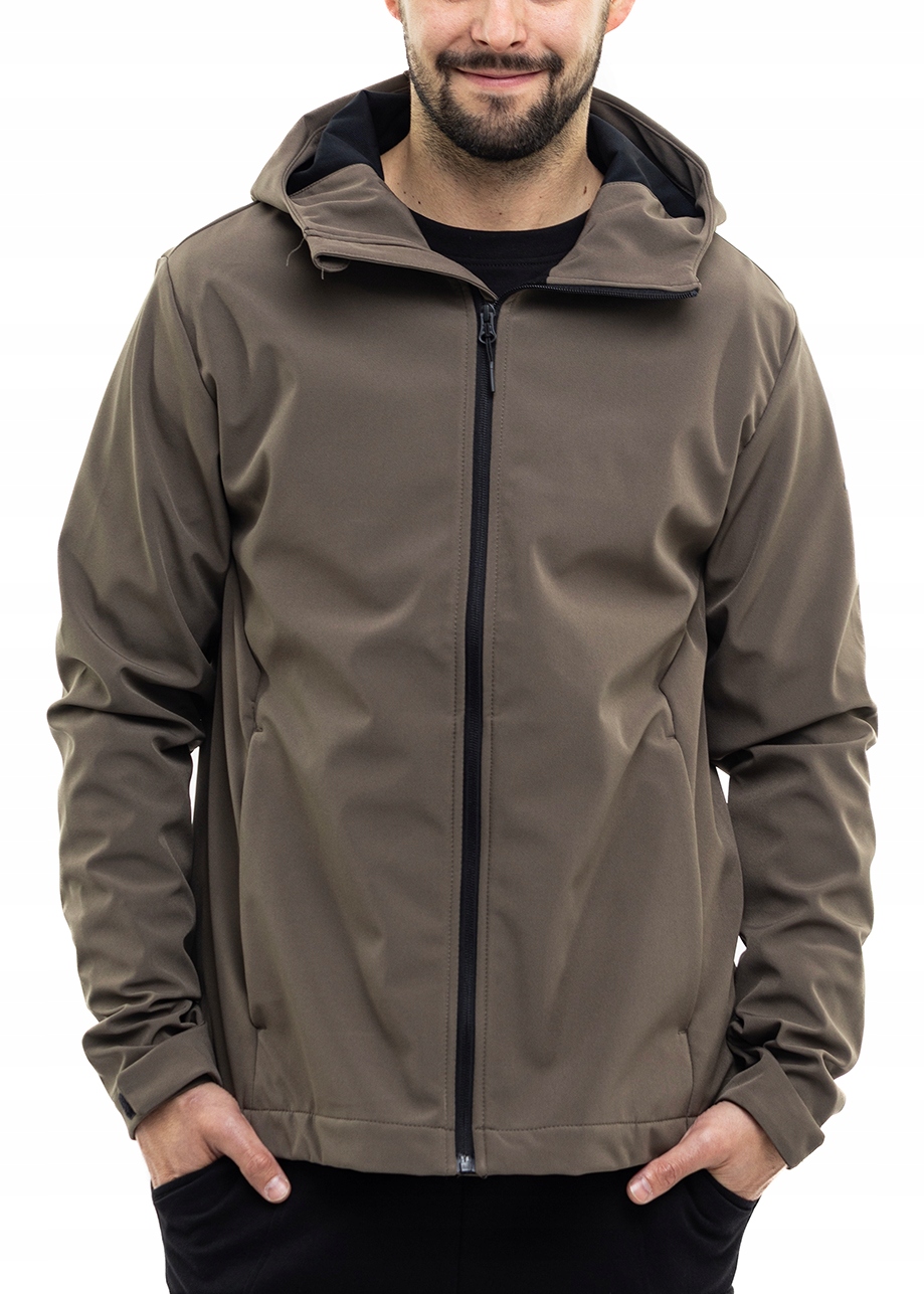 Pánská bunda 4F Softshellová přechodová s kapucí Sportovní větrovka vel. XL