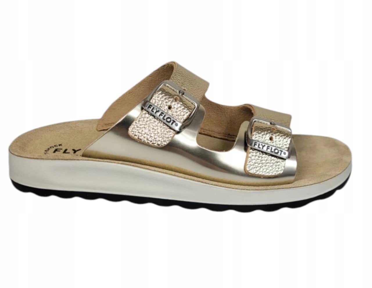 Fly Flot Žabky Plochý Obcas 77 G64 Zc Zlaté vel.36