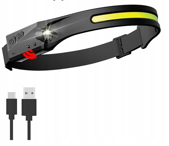 Latarka czołowa 350 lm z czujnikiem ruchu