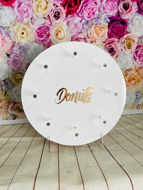 Expozitor Stojan na koblihy donuty svatba svatební hostina baby shower Sladký stůl w2