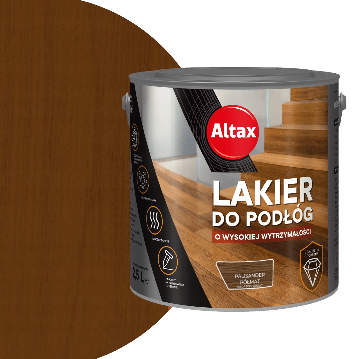 Altax Lak na parkety, podlahy 2,5L Palisander