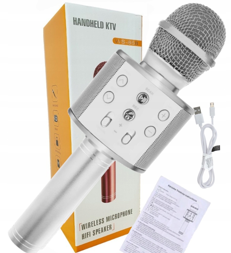 

Mikrofon Bezprzewodowy Bluetooth Karaoke Głośnik