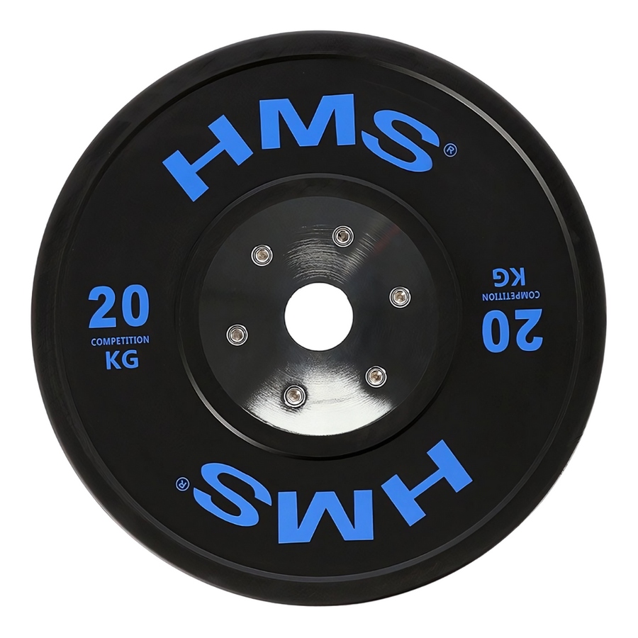 Olympijský talíř Závaží Pogumovaný na Osa Tyč na cvičení Hms 20 kg