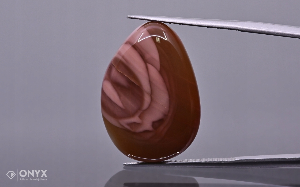 Jaspis Imperial nízký kabošon nepravidelný 24x17 mm