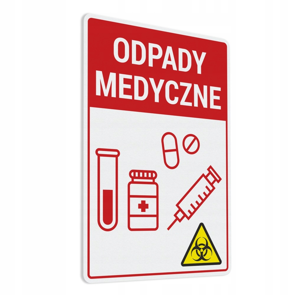 

Odpady Medyczne naklejka 10x15