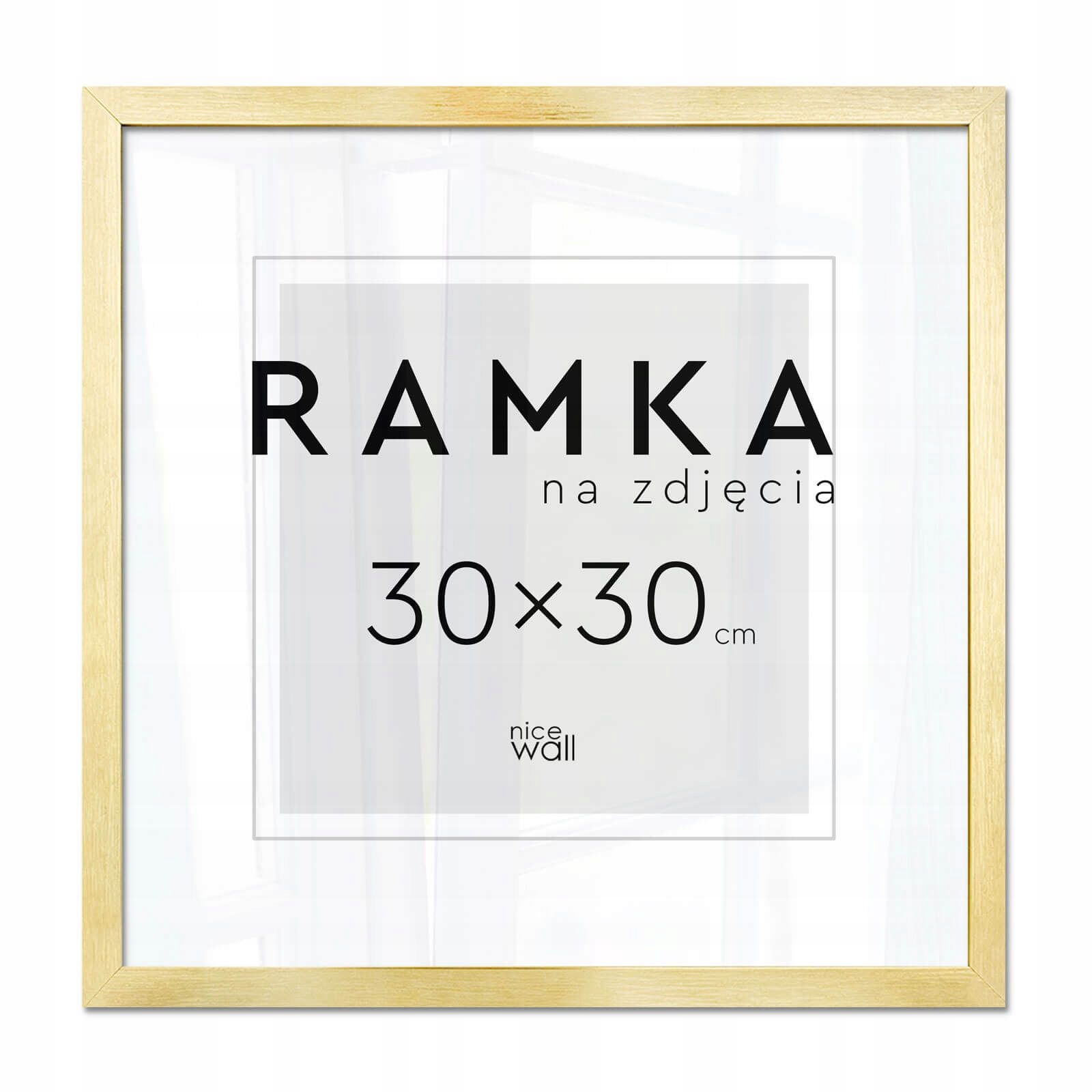 Ramka na zdjęcie 30x30 cm Złota Rama na zdjęcia