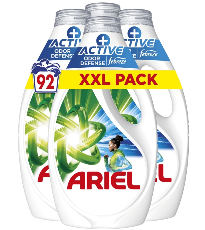 Tekutý prací prostředek na barevné prádlo Ariel Active XXL Pack 4x1035 ml 92p.