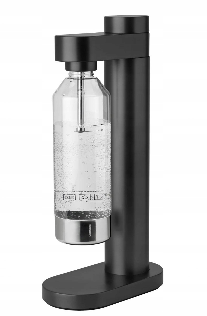 Stelton Brus Carbonator Ocelový výrobník sody Černý