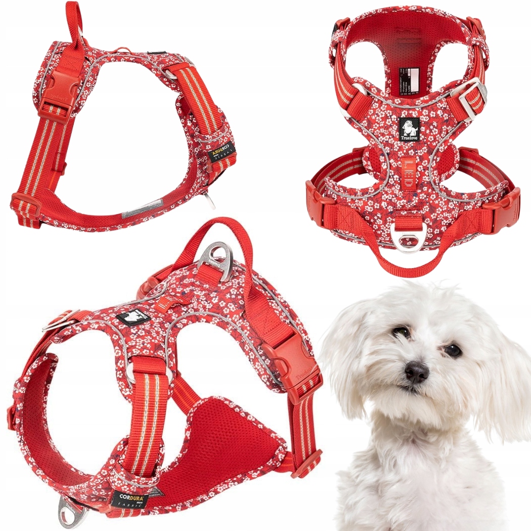 Levně Postroje Pro Psa Truelove Front Line Premium Easy Walk Červeno-bílé Xs