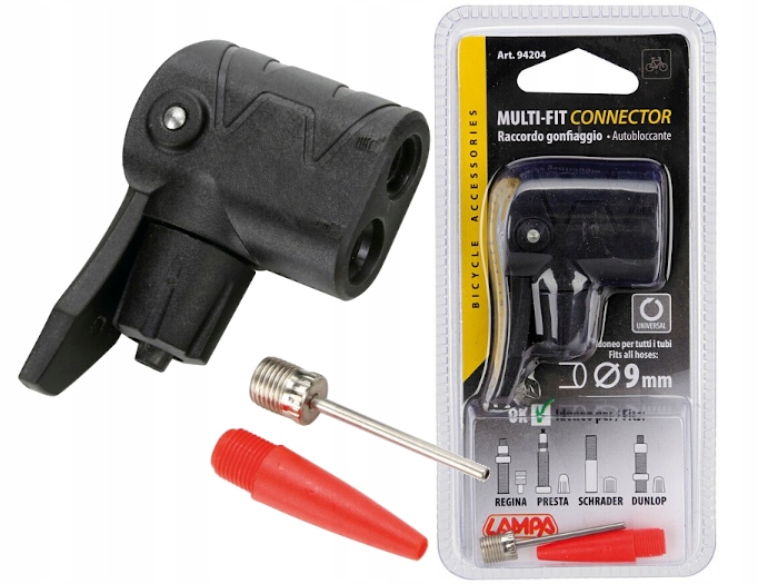 

Głowica do do pompowania 9mm Regina Presta Schrade