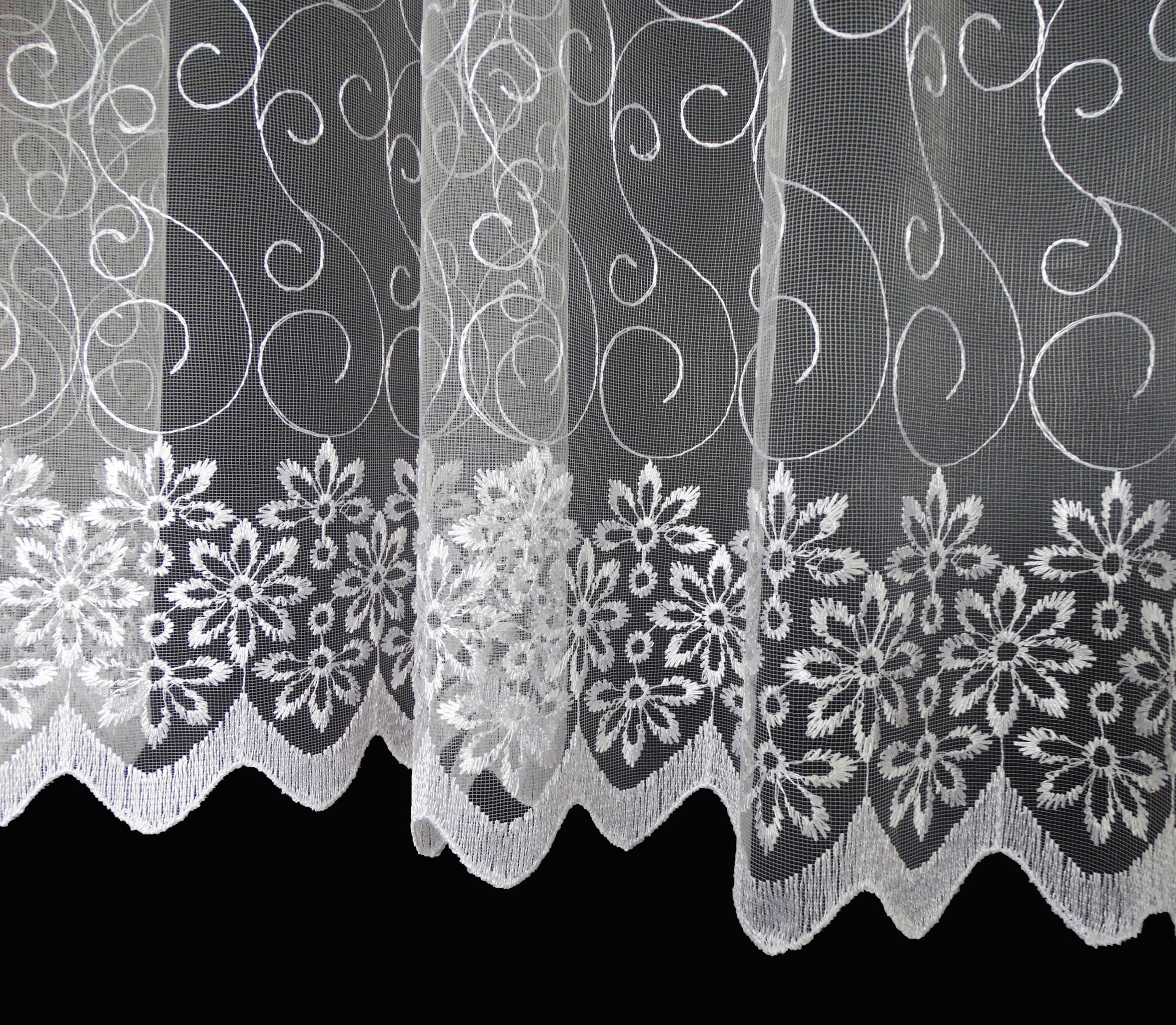 Mg Záclona Nuriel výšivka Bílá 300x250 s páskou polsk