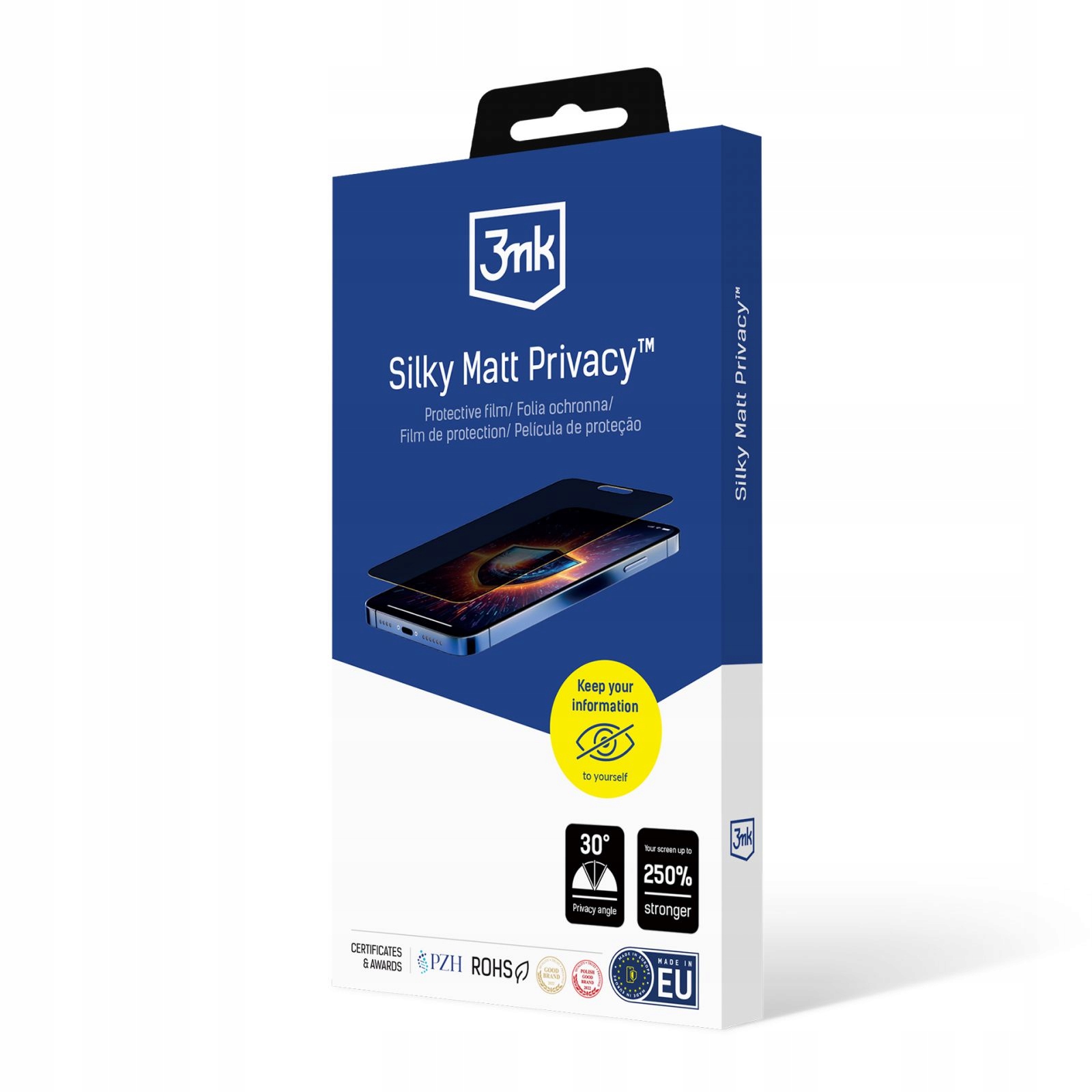 Folia prywatyzująca 3mk Silky Matt Privacy Apple iPhone 7/ 8/ Se 2020/
