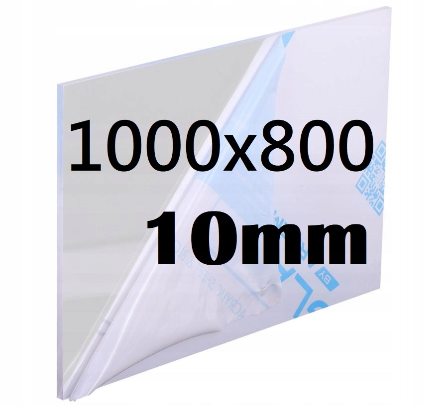 Plexi Plexi Plexi Plexa na míru 100 cm x 80 cm x 10 mm