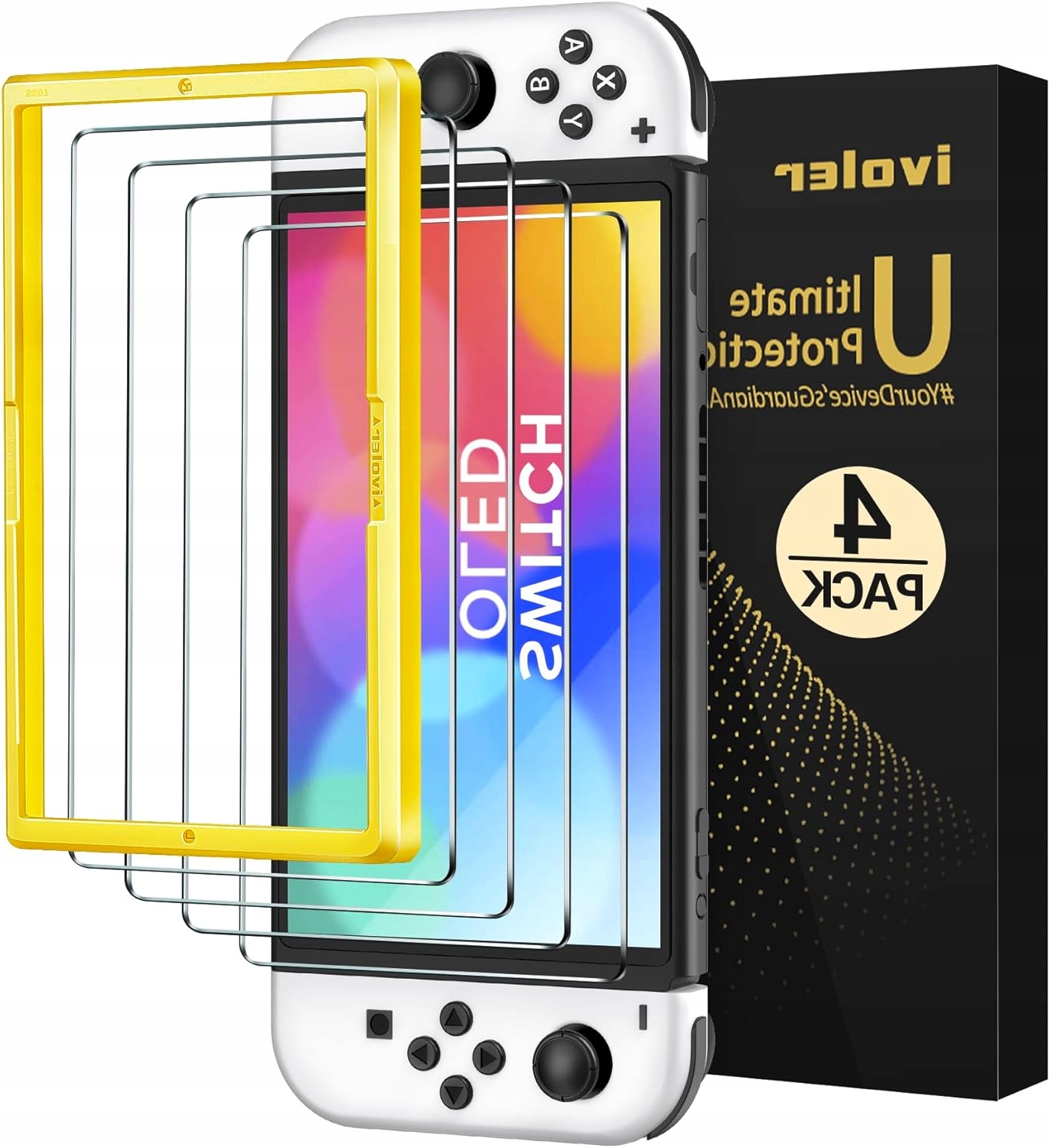 SWITCH OLED 7 CALOWY SZKLO HARTOWANE 9H ZESTAW MONTAŻOWY BEZ BĄBELKÓW